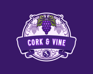 Italy Grape Vineyard logo design