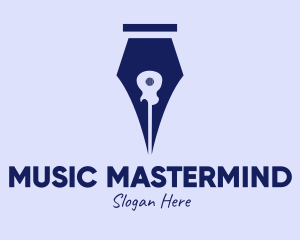 Guitar Pen Composer  logo design