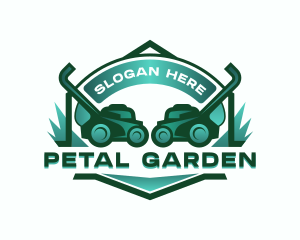 Grass Lawn Mower logo design