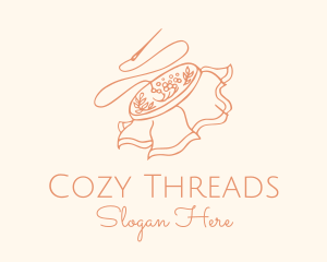 Embroidery Sewing Fabric logo design