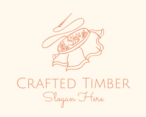 Embroidery Sewing Fabric logo design