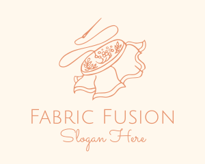 Embroidery Sewing Fabric logo design