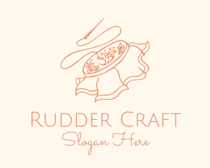 Embroidery Sewing Fabric logo design