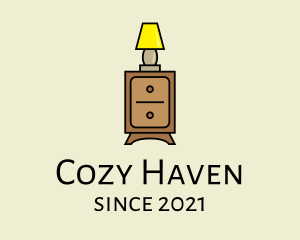 Lamp Cabinet Furniture logo design