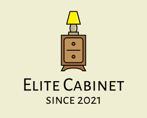 Lamp Cabinet Furniture logo design