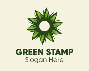 Eco Leaf Flower  logo design