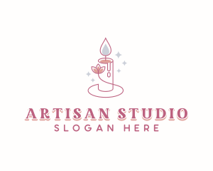 Scented Artisanal Candle logo design