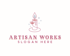 Scented Artisanal Candle logo design