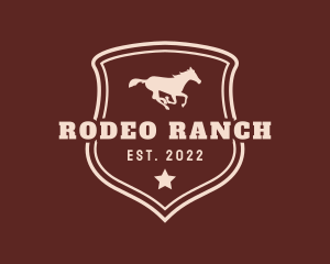 Western Rodeo Horse logo design