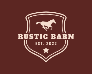 Western Rodeo Horse logo design