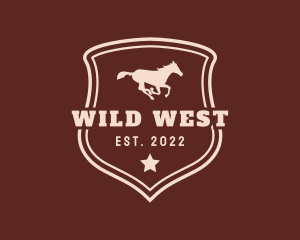 Western Rodeo Horse logo design