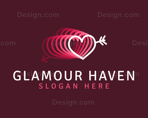 Online Dating Romance Heart Logo