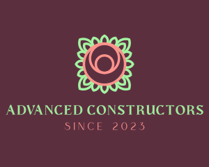 Yoga Rose Bud logo design