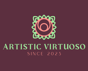 Yoga Rose Bud logo design