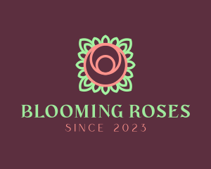 Yoga Rose Bud logo design