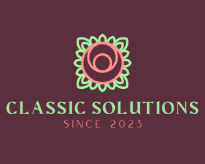 Yoga Rose Bud logo design