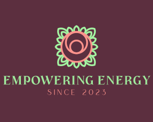 Yoga Rose Bud logo design