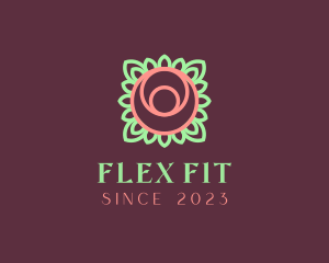 Yoga Rose Bud logo design