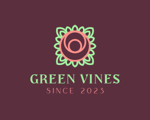 Yoga Rose Bud logo design