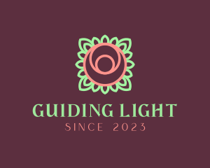 Yoga Rose Bud logo design