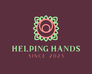 Yoga Rose Bud logo design