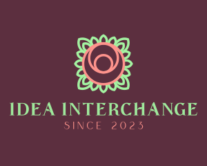 Yoga Rose Bud logo design