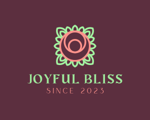 Yoga Rose Bud logo design