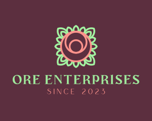 Yoga Rose Bud logo design