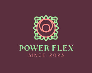 Yoga Rose Bud logo design