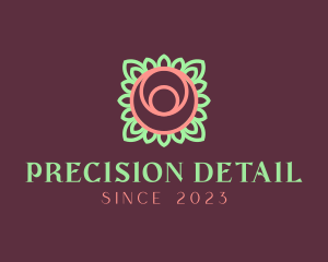 Yoga Rose Bud logo design