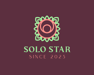 Yoga Rose Bud logo design