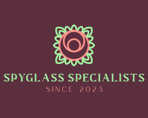 Yoga Rose Bud logo design