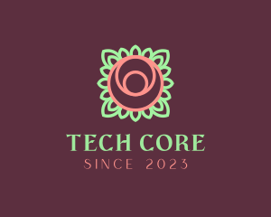 Yoga Rose Bud logo design