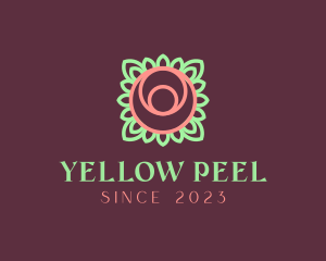 Yoga Rose Bud logo design