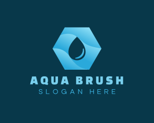 Purified Aqua Droplet logo design