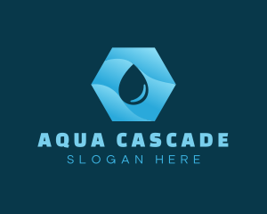 Purified Aqua Droplet logo design
