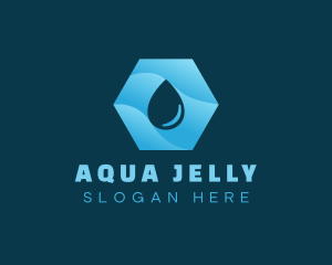 Purified Aqua Droplet logo design