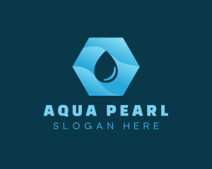 Purified Aqua Droplet logo design