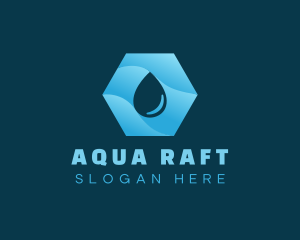 Purified Aqua Droplet logo design