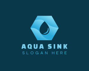 Purified Aqua Droplet logo design