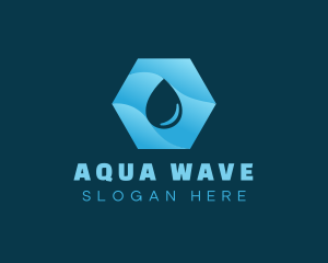 Purified Aqua Droplet logo design