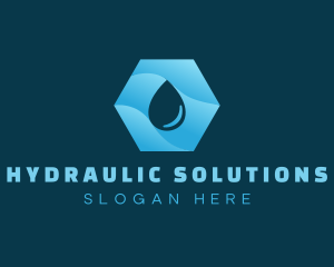 Purified Aqua Droplet logo design