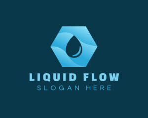 Purified Aqua Droplet logo design