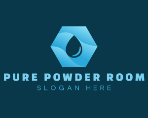 Purified Aqua Droplet logo design