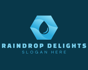 Purified Aqua Droplet logo design