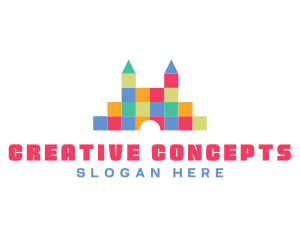 Cube Castle Theme Park  logo design