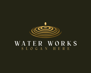 Drip Ripple Water  logo design