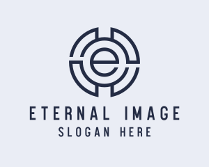 Industrial Letter E logo design