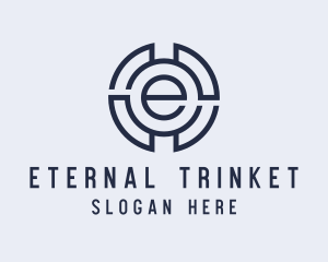 Industrial Letter E logo design