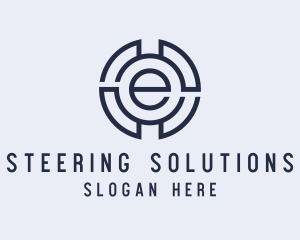 Industrial Letter E logo design